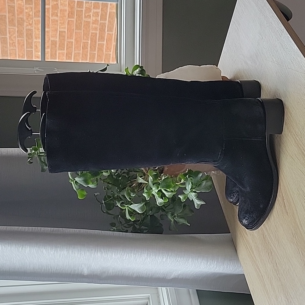 Prada Suede Knee High Boots